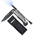 Survival Knife: 5 in 1 Tactical Pocket Knife, Razor Sharp Stainless Steel Multiuse Camping Knife Kit-