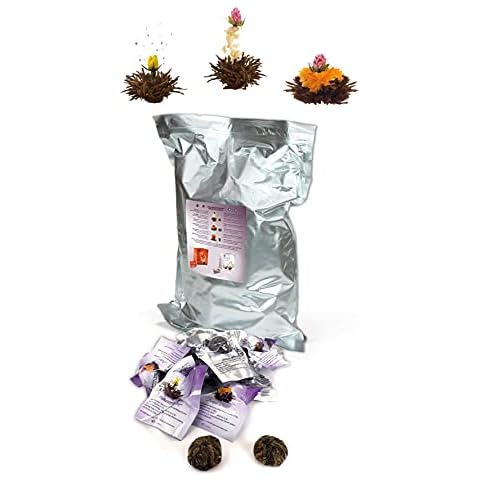 Creano Teeblumen 36 Teekugeln Schwarzer Tee Großpackung Cover