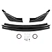 HECASA 3Pcs Front Bumper Lips Compatible with 2006-2009 Nissan 350Z Under Chin Spoiler Splitter Protector Body Kit Black PP Plastic