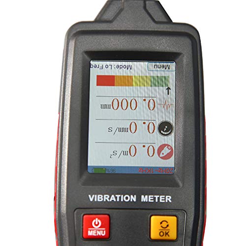 digital vibration meter vibrometer handheld vibration analysis equipment acceleration velocity displacement measurement for moving machinery