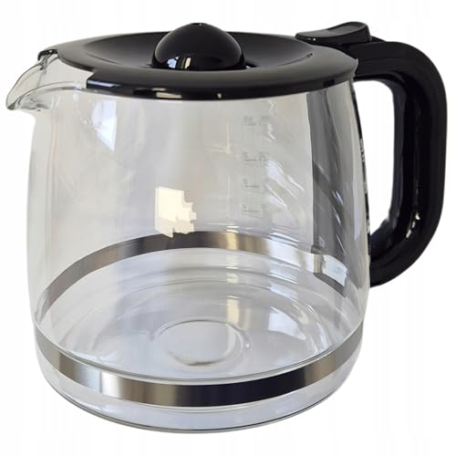 Glaskanne, Kaffeekanne mit Deckel für Filterkaffeemaschine kompatibel mit AEG KF3300 KF3700...