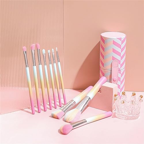 Gradient-10pcs-Makeup-Brushes-Bucket-Set-Eyeshadow-Brushes-Wooden-Handle-Beauty-Tools-Makeup-Brushes
