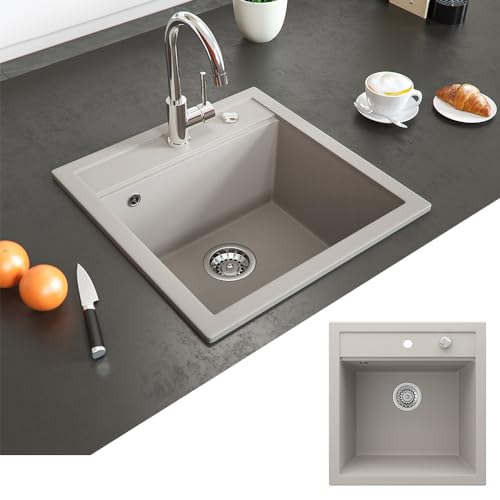 Évier Bergström Tesa beige idéal pour aménager une cuisine chaleureuse - 3