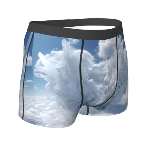 Angel Wing print Mens Underwear Boxer Briefs with, Breathable Lightweight, Boxer Briefs for Men2
