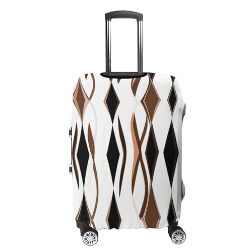 Vertical Stripes Artistic Geometry Luggage Covers Washable Travel Suitcase Cover Elastic Baggage Protector4