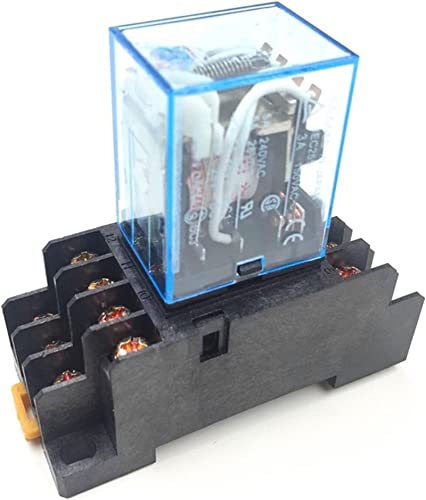 Relé MY4NJ DC 24V mini interruptor electromagnético con base 14 pines 3