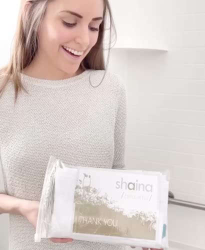 Shaina White Farmhouse Shower Curtain 72 X 72 With Shabby Chic Ruffles And French Country Style Buttons - Modern Farmhouse Fabric (White) #TOP6