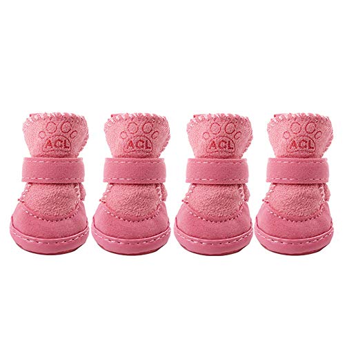 Chaussures d'hiver pour chiens antidérapantes et chaudes contre le gel