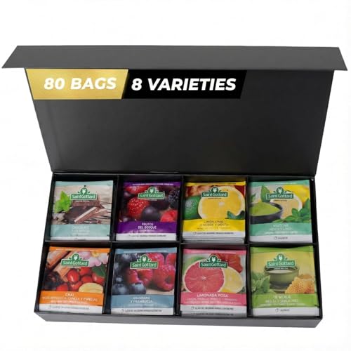 Saint Gottard Assorted Tea Box – Collection of 8 Premium