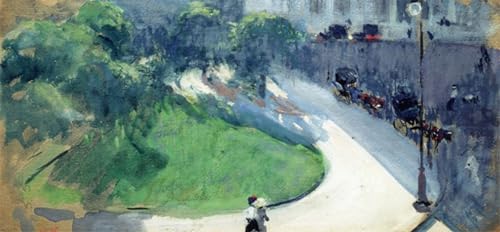 Peinture Murale Place à New York Toile Abstraite Évocatrice Joaquin Sorolla Grand Format Salon Deco