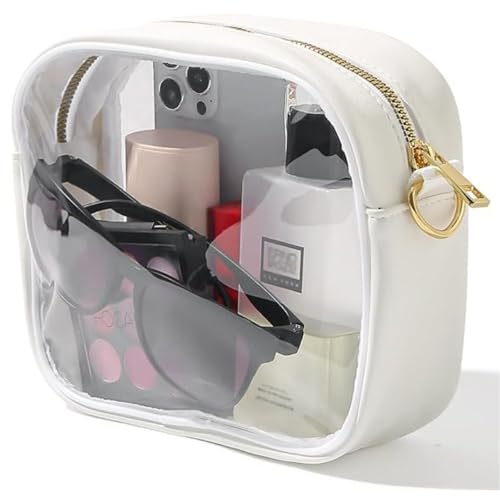 Multicolor Clear Bag,Clear Crossbody Purse Bag with Adjustable Shoulder Strap Front Pocket for Concerts2