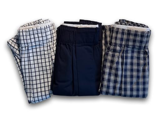 J.Crew 3 Pack Mens Boxer Shorts XL Extra Large X-Large Boxers Underwear (US, Alpha, X-Large, Regular, Regular, Patterns)