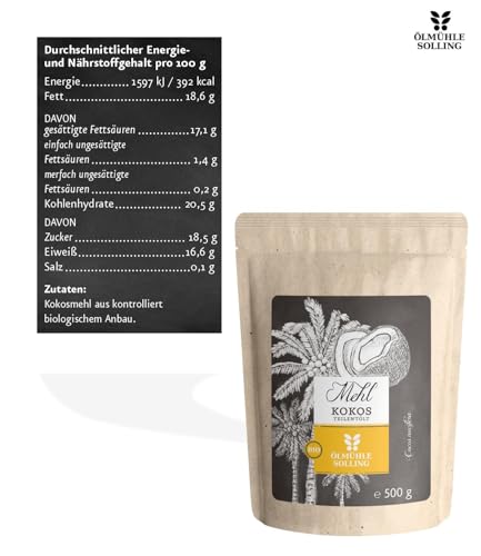Foto von Ölmühle Solling Kokosmehl teilentölt 500g