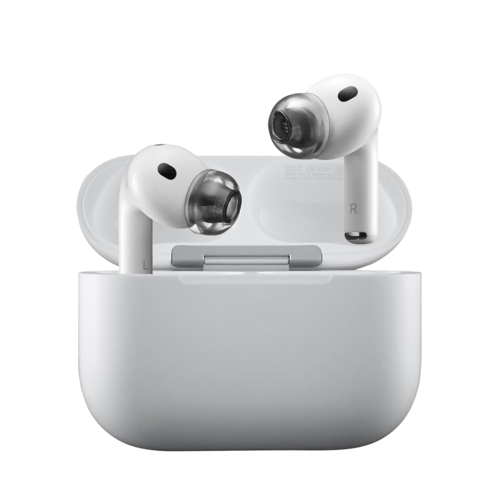 【AirPods Pro 3専用設計イヤーピース】AZLA SednaEarfit XELASTEC II for AirPods Pro 3 [M/ML/Lサイズ各1ペア] 体温で変形するプレミアムTPE素材 一体型アダプター設計 テーパード型構造&可変厚設計 12Hヘキサゴンフィルター搭載 脱落防止 低圧迫【AZL-XELASTECII-APP3-SET-L】 - 5