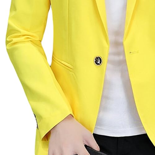 Men Slim Fit Casual Business Blazer Solid Color One Button Stylish Suit Jacket Comfort Versatile Trendy Sport Coat3