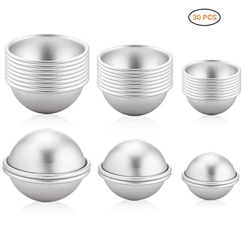 Modaka 30 Pcs Bath Bomb Mold, Moules Bombs de Bain Boules Moule pour des Bricolage Faits à la Main des savons