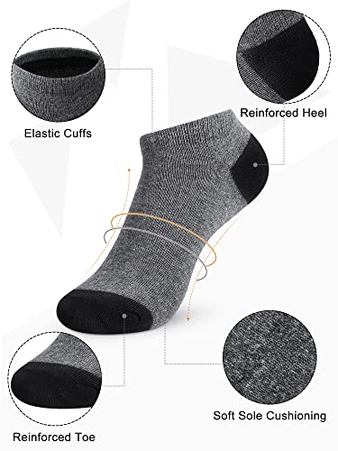 Image of Foaincore 60 Pairs Ankle Socks Bulk for Men Women, Low Cut Breathable Cushioned Athletic Running No Show Socks Multipack