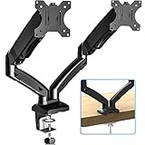 【DISEÑO ERGONÓMICO】Brazo articulado le permite ajustar la altura, profundidad y el ángulo del monitor a la mejor posición a lo largo de su jornada, le ayudará a corregir la postura, aliviar el dolor de cuello, espalda por pasar largas horas delante del ordenador.