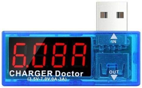 Voltage Tester Megger LED USB Charger Doctor - Voltage & Current Meter Tester For Power Banks & Cables (Red/Blue Display) Usb Tester - Foto 11