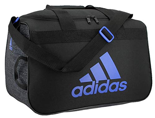 adidas Unisex Diablo Small Duffel Bag, Black/Jersey Black/Blue, ONE SIZE