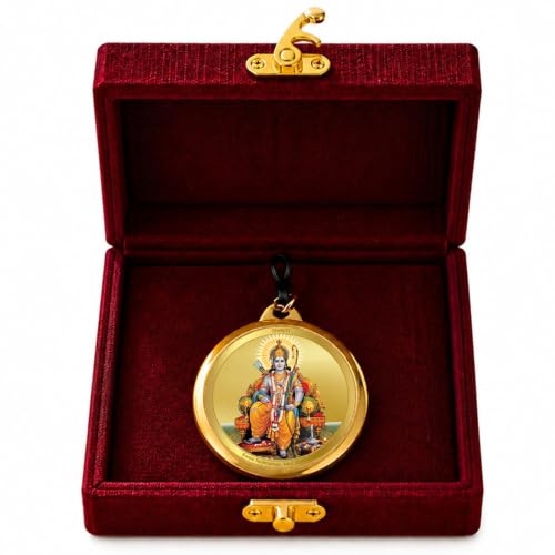 Image of DIVINITI 24K Gold Plated Double-Sided Religious Pendant with Premium Gift Box, Spiritual Locket for Men & Women, Devotional Jewellery for Gifting & Everyday Wear