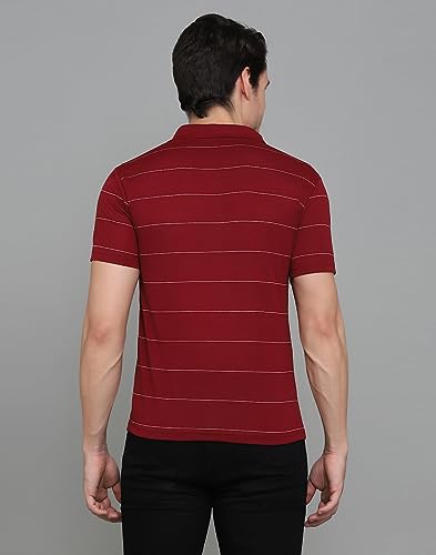 Image of INKKR Striped Polo Neck T-Shirt Dora Combo