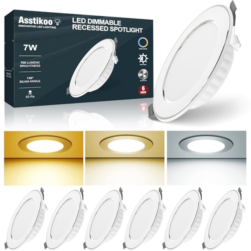 Luminaire encastré blanc 7W pour un éclairage de plafond discret
