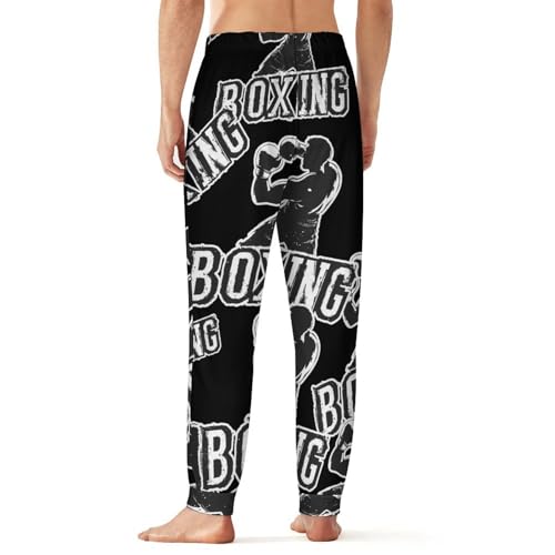 Boxing Boxer Men's Pajama Pants Lounge Pant Sleepwear PJ Bottoms2