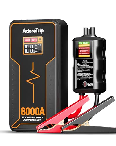 8000A Car Jumper Starter Portable for 13l Gas & 8l Diesel 12v Jump Pack