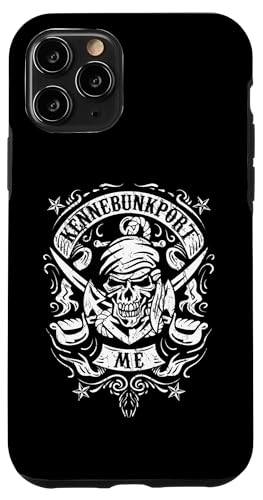 Kennebunkport Maine Pirate Skull and Crossed Swords�f�U�C�� �X�}�z�P�[�X iPhone 11 Pro �p