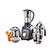 USHA 1200W TurboX Mixer Grinder | With ultra fine grinding | 100% Copper motor for long life, durability | 4 Stainless Steel Jars | Blending, Dry Grinding, Chutney Grinding | With Fruit Filter