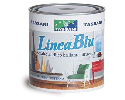 Smalto lucido all'acqua TASSANI LINEA BLU bianco vari formati - LT.2,5