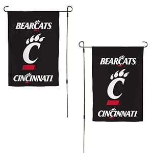 University of Cincinnati Garden Flag Bearcats UC Banner 100% Polyester (Design E)