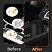 xiaoniu Car Trash Can with Lid, Leakproof Garbage Can with 40 Attached Trash Bags, Mini Essential Car Accessories for Interior for Car, Home, Office (Black)