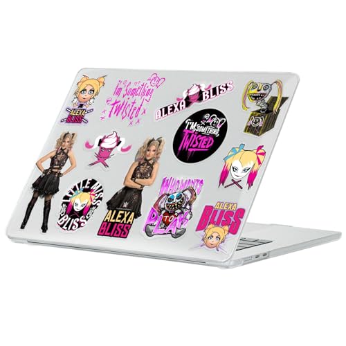 Coque MacBook Air 13.6 M2 M3 M4 transparente pour travailler partout style WWE Alexa Bliss
