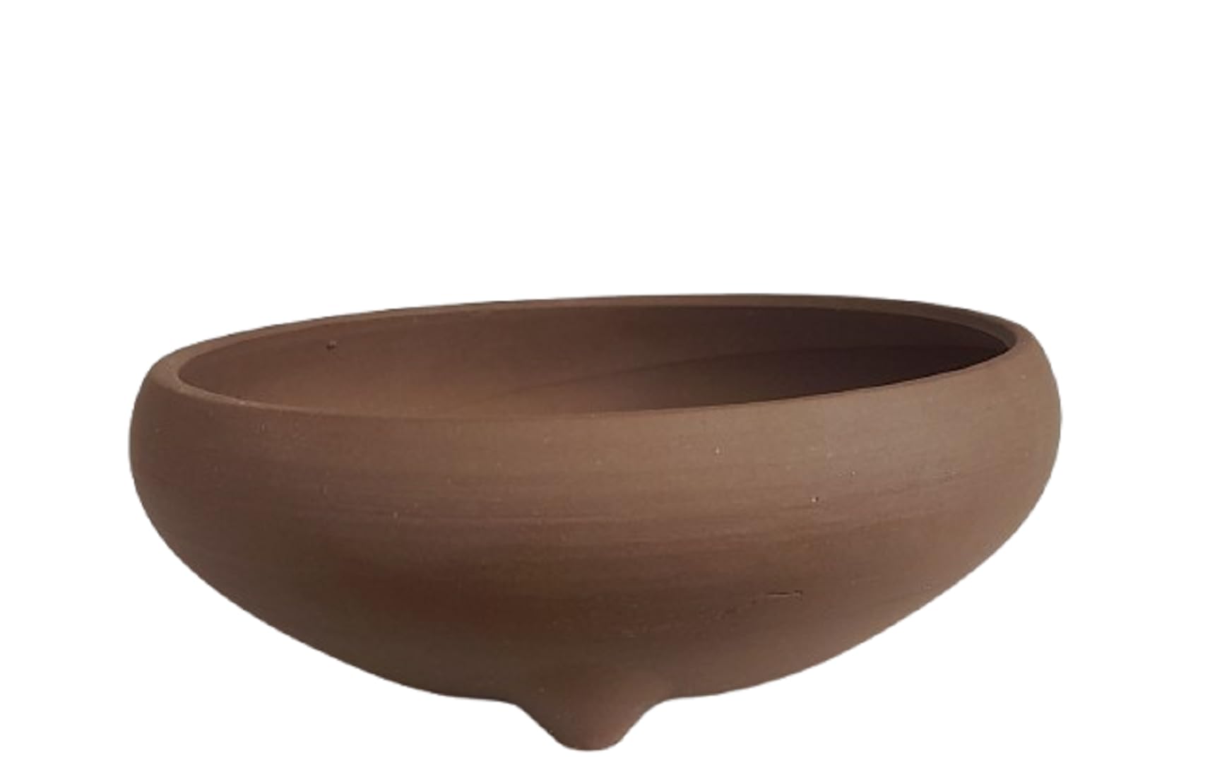 Maceta Bonsai Ceramica Redonda 15,7x15,7x5,8 cm | Macetero Bonsai Hecho en Japón | Tiesto para Bonsai con Agujero de Drenaje | Color Gres sin Esmalte | Árbol no Incluido