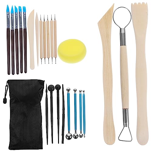 MUELODSIC DIY Clay Sculpting Kit Pc Pottery Tools Set Modeling Clay Tools for Boys and Girls Artists