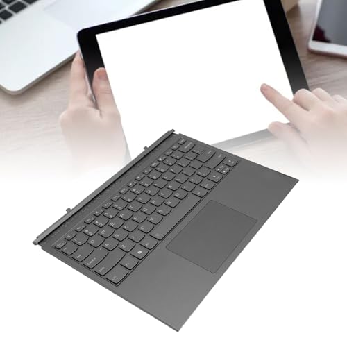 Teclado inalámbrico elegante gris oscuro con panel táctil integrado 4