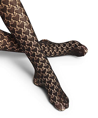 Image of FALKE Women's Emotion Patterned Fishnet Thigh Highs, 1 Pair