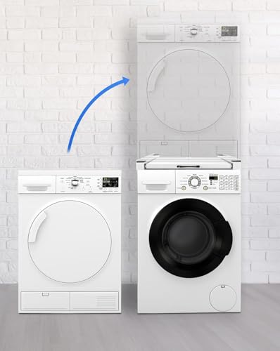 MONDII Universal-Set für Waschmaschine und Trockner mit Ratschenseil, Universal-Zwischenrahmen für Waschmaschine und Trockner (60 cm)