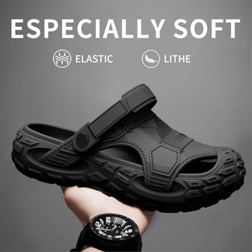 Pantoufles clogs respirants pour hommes sandales légères orteils fermés - 7