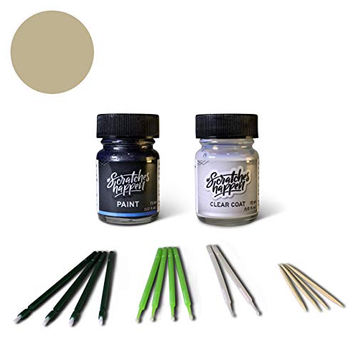 ScratchesHappen Exact-Match Touch Up Paint Kit - Satin Cashmere Metallic (4U7) for Lexus - Essential (Paint + Clear Coat)
