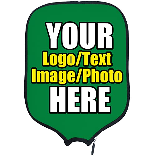 DUNHUANG Customized Padded Pickleballs Paddles Protection, Add Your Text/Photo/Image/Logo, Fits Most Paddles, Rackets