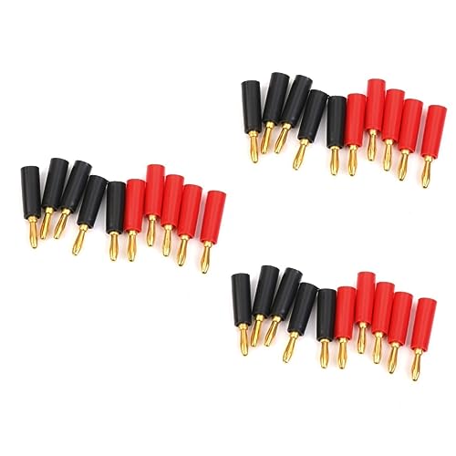 Fiches banane de 4mm mâles avec isolation renforcée pour connexion de câble audio sans perte