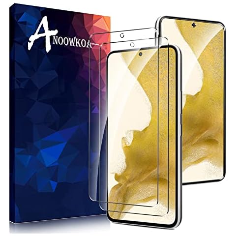 Anoowkoa [2 Pack 0.26mm Premium Compatible with Samsung Galaxy s22 5G Screen Protector Tempered Glass Film Guard Cover-Genuine Glass-One-Push Super Easy Installation Cover