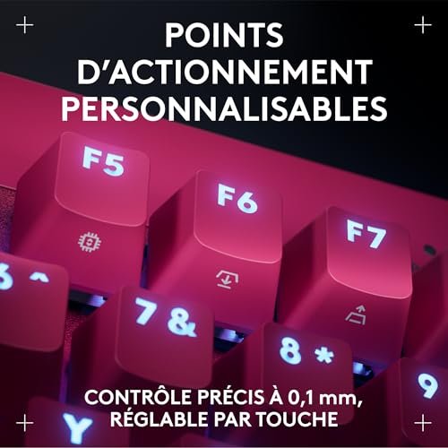 Souris Logitech G Pro X Superlight 2 et clavier TKL Rapid rose pour PC - 8