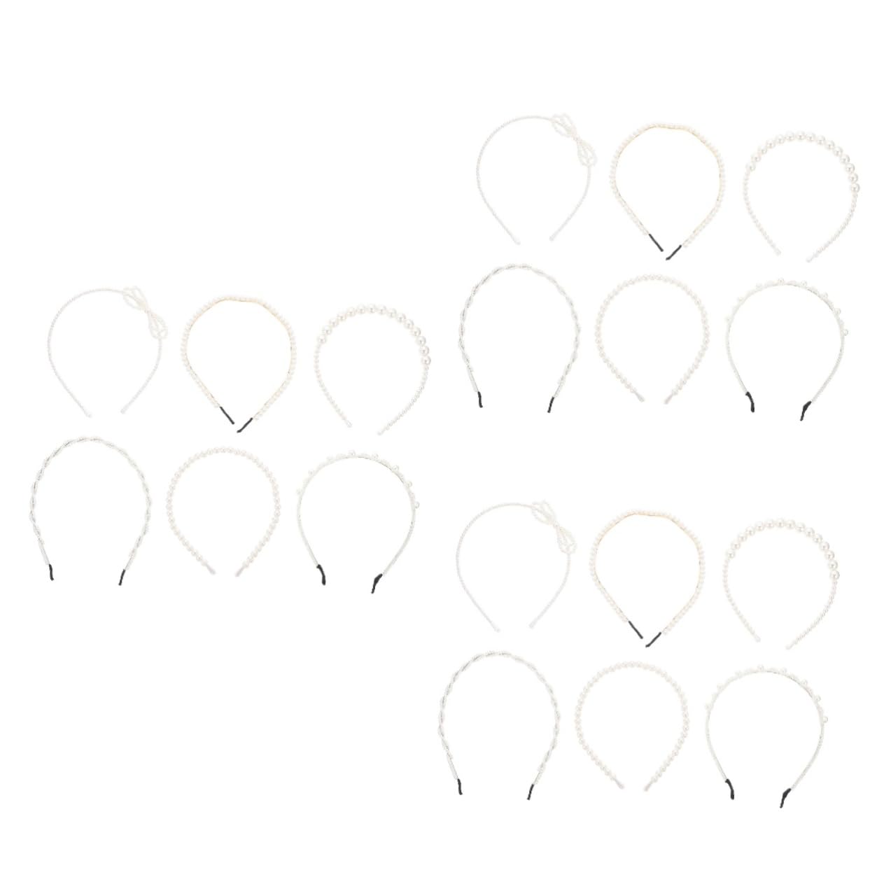 MAGICLULU 18 Piezas diadema de hair topper Lazos para el cabello para mujeres. accesorios para el cabello de la boda tiara diadema para niña de niña temperamento