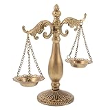 Décor élégant balance : signe balance, cette figurine symbolise l'équilibre, ce qui en fait un significatif décoration de votre maison ou de votre bureau, de bureau d'équilibre pour bureau, figurine de balance vintage
