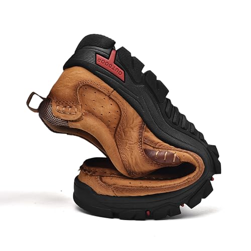 Men's Lightweight Wide Version Boat Shoes, Business and Office Casual Shoes, Comfortable Driving Casual Shoes Made of Cowhide, Black Penny Shoes, Outdoor Jogging Shoes2