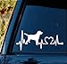 Bluegrass Decals K1003 Labrador Retreiver Heartbeat Monitor Dog Decal Sticker …